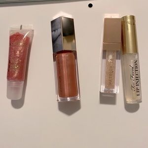 Lot of 4 brand new, unopened lippies Fenty/Patrick Ta/TooFaced/ Lancôme